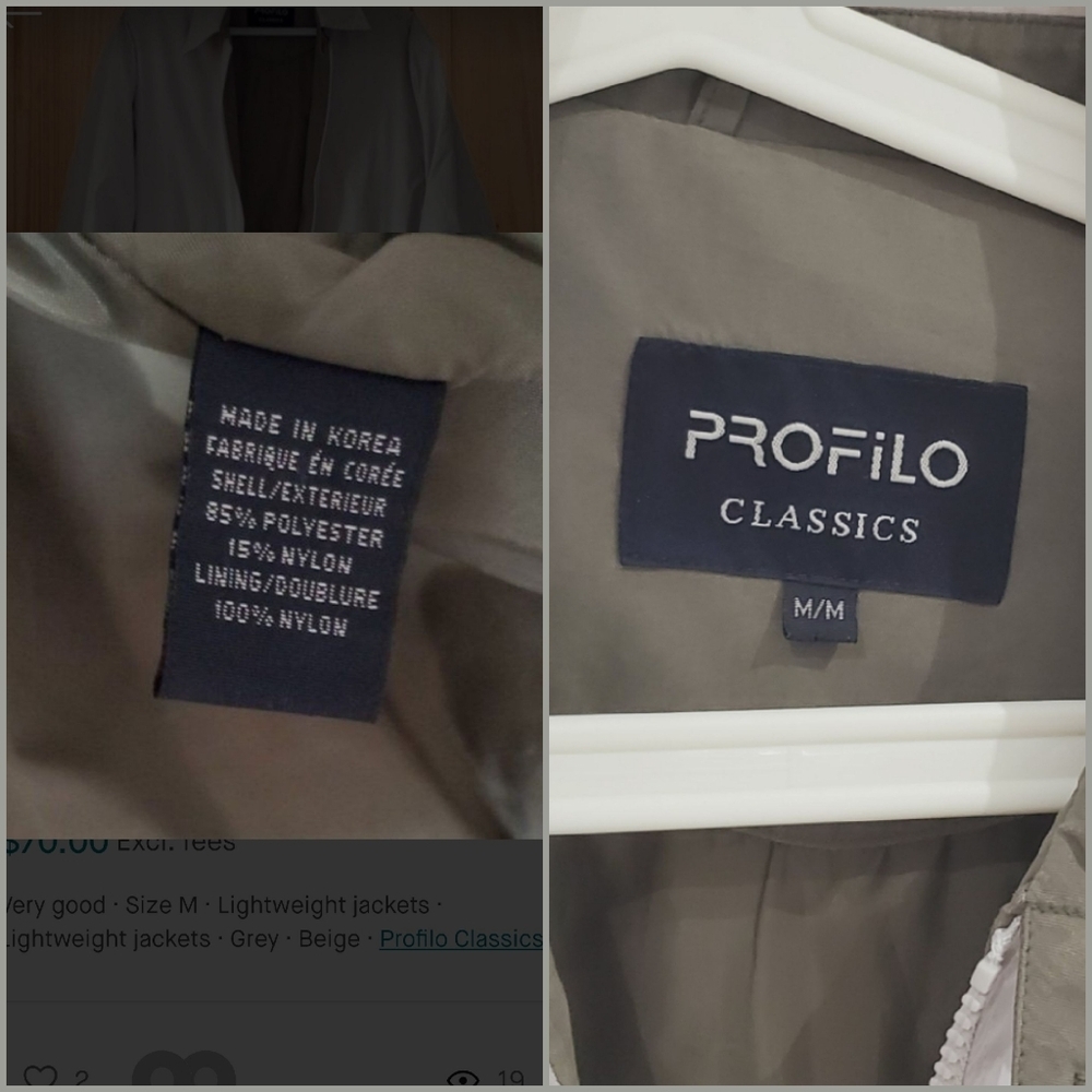 Vintage 1980s Profilo Classics Smooth Jacket with interior utility pockets - Picture 16 of 16